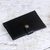 Leather passport wallet, 'Gringsing Getaway in Black' - Fair Trade Handcrafted Black Leather Passport Holder thumbail