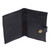 Leather passport wallet, 'Gringsing Getaway in Black' - Fair Trade Handcrafted Black Leather Passport Holder (image 2c) thumbail