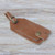 Leather luggage tag, 'Bali Cepuk in Brown' - Brown Leather Luggage Tag Crafted in Bali (image 2) thumbail