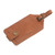 Leather luggage tag, 'Bali Cepuk in Brown' - Brown Leather Luggage Tag Crafted in Bali (image 2d) thumbail