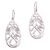Sterling silver dangle earrings, 'Bamboo Tiles' - Sterling Silver Bamboo Stalks and Leaves Dangle Earrings (image 2a) thumbail
