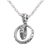 Sterling silver pendant necklace, 'One Soul' - Sterling Silver Ring Pendant Necklace from Bali (image 2a) thumbail