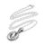 Sterling silver pendant necklace, 'One Soul' - Sterling Silver Ring Pendant Necklace from Bali (image 2f) thumbail