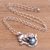 Cultured pearl pendant necklace, 'Blue Panther Orb' - Blue Cultured Pearl Pendant Necklace from Bali (image 2d) thumbail