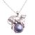 Cultured pearl pendant necklace, 'Blue Panther Moonlight' - Blue Cultured Pearl Panther Necklace from Bali (image 2a) thumbail