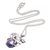 Cultured pearl pendant necklace, 'Blue Panther Moonlight' - Blue Cultured Pearl Panther Necklace from Bali (image 2f) thumbail