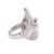 Sterling silver cocktail ring, 'Lily Pond Frog' - Sterling Silver Frog Cocktail Ring from Bali (image 2d) thumbail