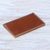Leather passport wallet, 'Journey Mate in Brown' - Medium Brown Leather Snap Closure Bi-Fold Passport Wallet thumbail