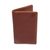Leather passport wallet, 'Journey Mate in Brown' - Medium Brown Leather Snap Closure Bi-Fold Passport Wallet (image 2a) thumbail