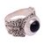 Onyx cocktail ring, 'Butterfly Caress' - Butterfly Motif Onyx Cocktail Ring from Bali (image 2e) thumbail