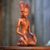 Wood sculpture, 'Red Balinese Bride' - Hand-Carved Red Suar Wood Bride Sculpture from Bali (image 2b) thumbail