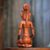 Wood sculpture, 'Red Balinese Bride' - Hand-Carved Red Suar Wood Bride Sculpture from Bali (image 2c) thumbail