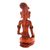Wood sculpture, 'Red Balinese Bride' - Hand-Carved Red Suar Wood Bride Sculpture from Bali (image 2e) thumbail