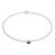 Amethyst and quartz bangle bracelet, 'Minimalist Bliss' - Hammered Sterling Silver Amethyst and Quartz Bangle Bracelet (image 2a) thumbail