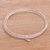 Sterling silver bangle bracelet, 'Starlinked' - Multi-Band Sterling Silver Bangle Bracelet from Java thumbail