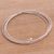 Sterling silver bangle bracelet, 'Starlinked' - Multi-Band Sterling Silver Bangle Bracelet from Java (image 2b) thumbail