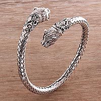 Sterling silver cuff bracelet,