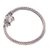 Sterling silver cuff bracelet, 'Tiger Twins' - Handcrafted Sterling Silver Woven Cuff Tiger Head Bracelet (image 2d) thumbail