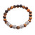 Tiger's eye beaded stretch bracelet, 'Batur Heritage' - Tiger's Eye and Sterling Silver Beaded Stretch Bracelet (image 2a) thumbail