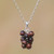 Tiger's eye pendant necklace, 'Elegant Wine' - Tiger's Eye Cluster Pendant Necklace from Bali thumbail