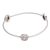 Sterling silver bangle bracelet, 'Angel Beagle' - Angel Puppy Sterling Silver Bangle Bracelet from Bali (image 2a) thumbail