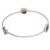 Sterling silver bangle bracelet, 'Angel Beagle' - Angel Puppy Sterling Silver Bangle Bracelet from Bali (image 2b) thumbail