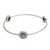 Sterling silver bangle bracelet, 'Angel Beagle' - Angel Puppy Sterling Silver Bangle Bracelet from Bali (image 2c) thumbail