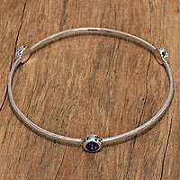 Amethyst bangle bracelet,