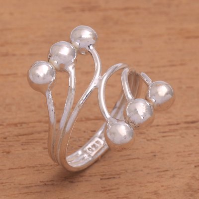 Sterling silver cocktail ring, Opposing Energy