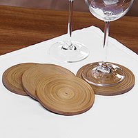 Bamboo coasters,
