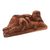 Wood sculpture, 'Reposing Buddha' - Suar Wood Sculpture of Laying Buddha from Bali (image 2b) thumbail