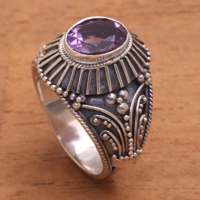 Amethyst cocktail ring, Sakah Temple