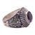 Amethyst cocktail ring, 'Sakah Temple' - Sterling Silver and Faceted Amethyst Temple Cocktail Ring (image 2a) thumbail