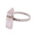 Quartz cocktail ring, 'Crystal Prism' - Sterling Silver Clear Quartz Crystal Cocktail Necklace (image 2a) thumbail