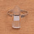 Quartz cocktail ring, 'Crystal Prism' - Sterling Silver Clear Quartz Crystal Cocktail Necklace (image 2b) thumbail