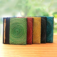 Featured review for Natural fiber journals, Hedge Maze (set of 5)