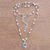 Multi-gemstone pendant necklace, 'Moonlit Dewdrops' - Cultured Pearl and Amethyst Peridot Pendant Necklace (image 2b) thumbail