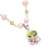 Multi-gemstone pendant necklace, 'Moonlit Dewdrops' - Cultured Pearl and Amethyst Peridot Pendant Necklace (image 2d) thumbail