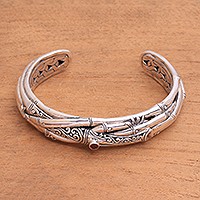 Garnet cuff,