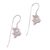 Cultured pearl drop earrings, 'Orchid Dew' - Cultured Pearl Sterling Silver Drop Earrings from Bali (image 2a) thumbail