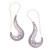 Sterling silver drop earrings, 'Jawan Hooks' - Handcrafted Sterling Silver Drop Earrings from Bali (image 2a) thumbail