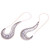 Sterling silver drop earrings, 'Jawan Hooks' - Handcrafted Sterling Silver Drop Earrings from Bali (image 2c) thumbail