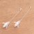 Sterling silver filigree dangle earrings, 'Rocket Blast' - Handcrafted Sterling Silver Filigree Rocket Dangle Earrings (image 2c) thumbail