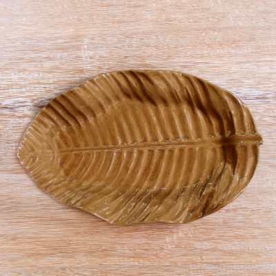 Ceramic plate, Daun Pisang