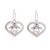 Cultured pearl dangle earrings, 'Center of Love' - Heart-Shaped Cultured Pearl Dangle Earrings from Bali (image 2a) thumbail