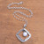 Cultured pearl pendant necklace, 'Moon Gate' - White Cultured Pearl Pendant Necklace from Bali (image 2b) thumbail