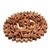 Wood relief panel, 'Omkara Garden' - Ornate Omkara and Flowers Hand Carved Wood Relief Wall Panel (image 2b) thumbail