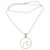 Sterling silver pendant necklace, 'Sanur Wave' - Wave Pattern Sterling Silver Pendant Necklace from Bali (image 2a) thumbail