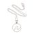 Sterling silver pendant necklace, 'Sanur Wave' - Wave Pattern Sterling Silver Pendant Necklace from Bali (image 2d) thumbail