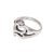 Sterling silver band ring, 'Gleaming Omkara' - Om Pattern Sterling Silver Band Ring Crafted in Bali (image 2e) thumbail